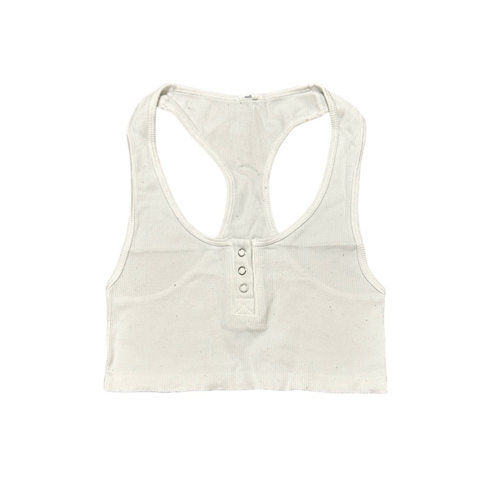 white f21 crop top